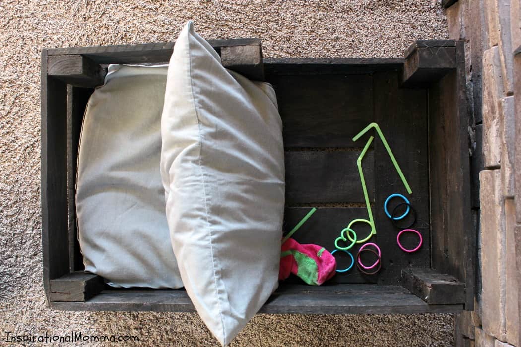 Spoil your fur-baby and create this DIY Pallet Cat Bed today! It is both simple and inexpensive. #YouGottaBeKittenMe