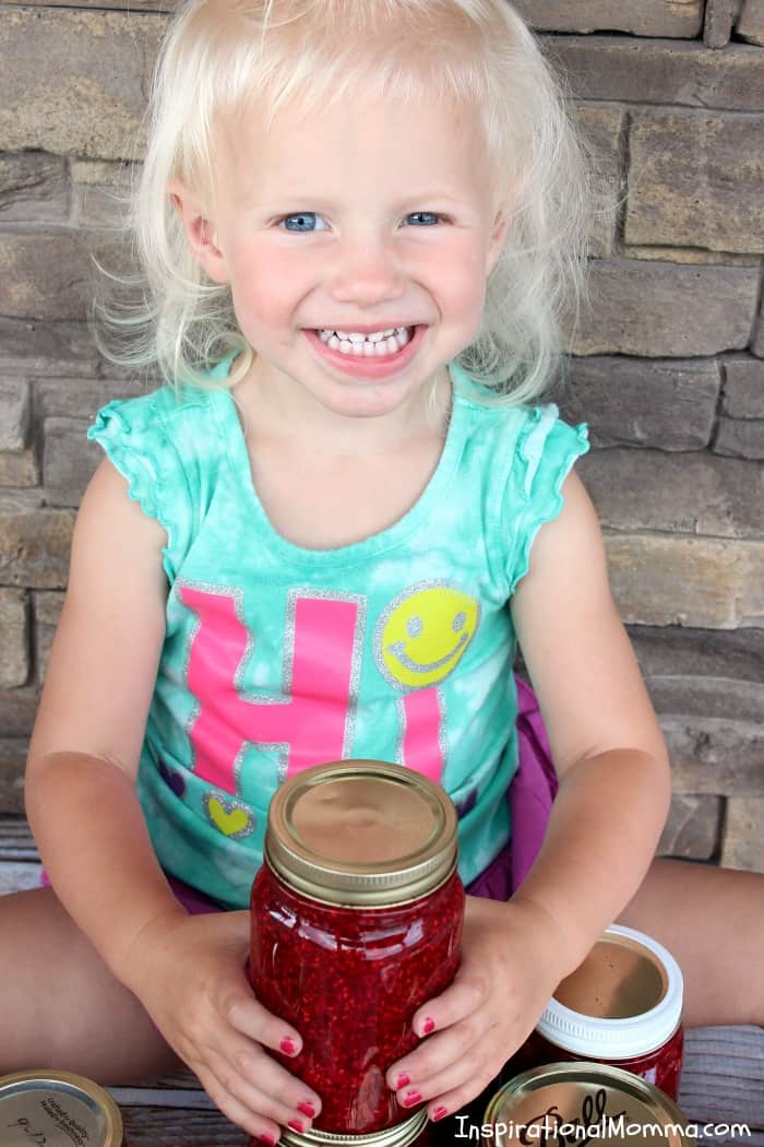 This Old-Fashioned Raspberry Freezer Jam will become a staple in your household! Sweet, delicious, and simple to make...even you can do it! 