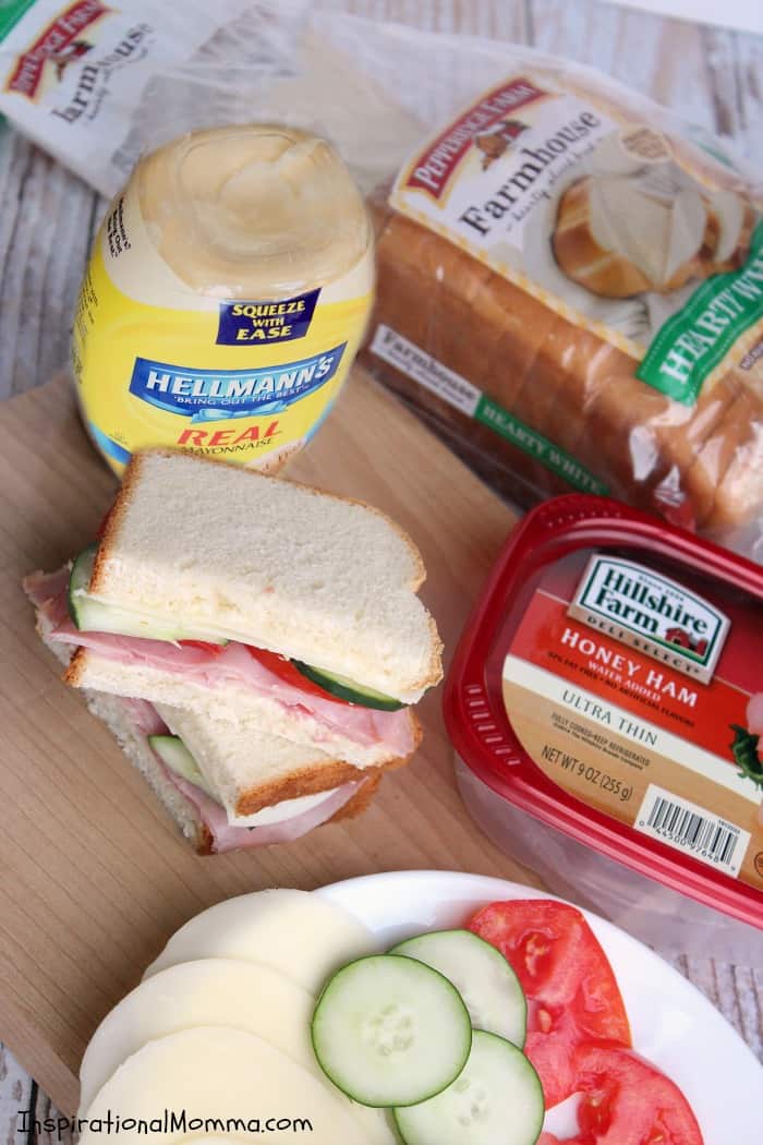 Make it fast and make it delicious! This Fresh Ham, Cucumber, & Tomato Sandwich is perfect on-the-go or at home! #SandwichWithTheBest
