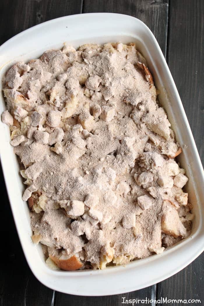 This French Toast Bake is delicious morning, noon, and night! Soft, delicious bread topped with a sweet, crunchy topping will have you making this again and again!