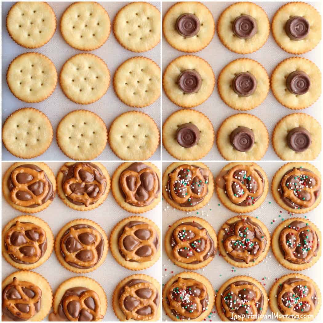 These Chocolate Caramel Pretzel Cracker Bites are sweet, salty, and oh-so-irresistible! They are easy to make and sure to please a crowd!