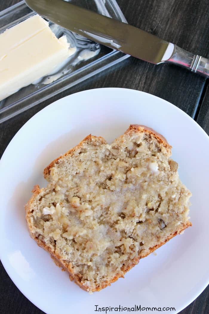 This Homemade Banana Bread is sweet, moist, and absolutely delicious! You must try this simple recipe that will quickly become one of your favorites!