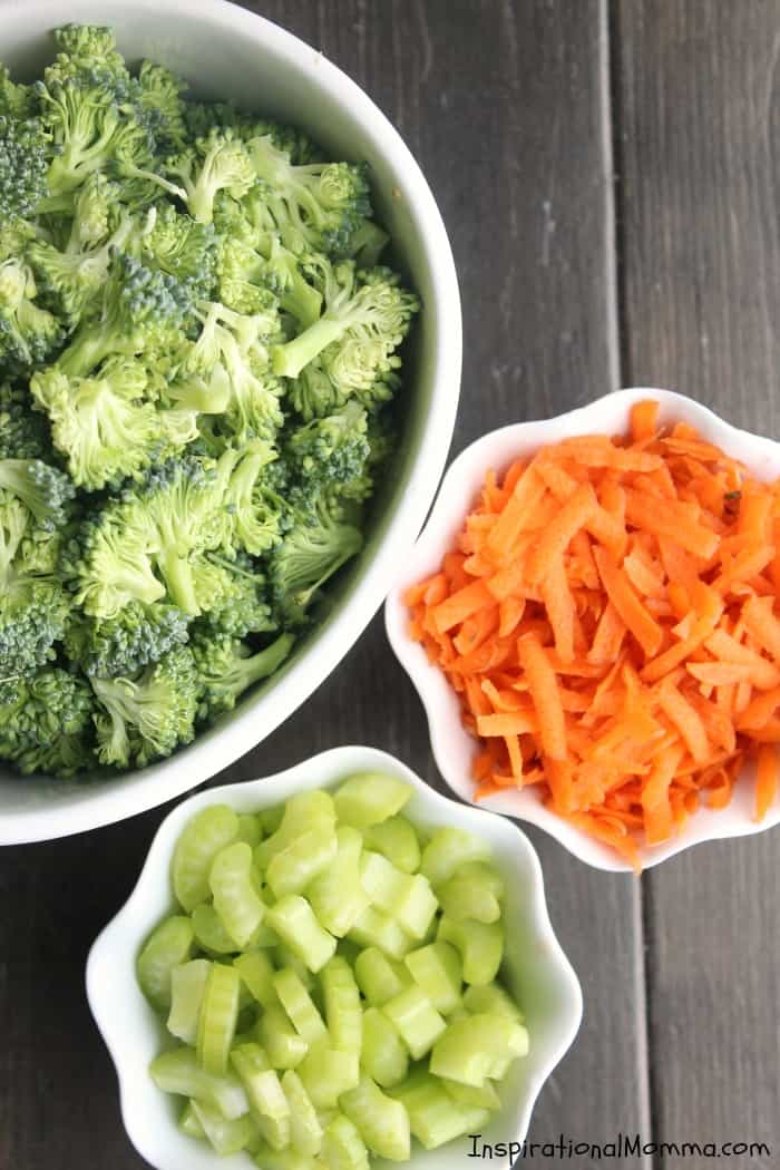 Creamy Cheesy Broccoli Soup is quick, easy and delicious! Small pieces of broccoli and carrots smothered in flavorful creamy deliciousness!