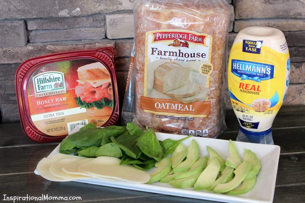 This Fresh Ham, Avocado & Spinach Sandwich is filled with amazing, crisp flavors! A delicious meal on-the-go that you will fall in love with!
