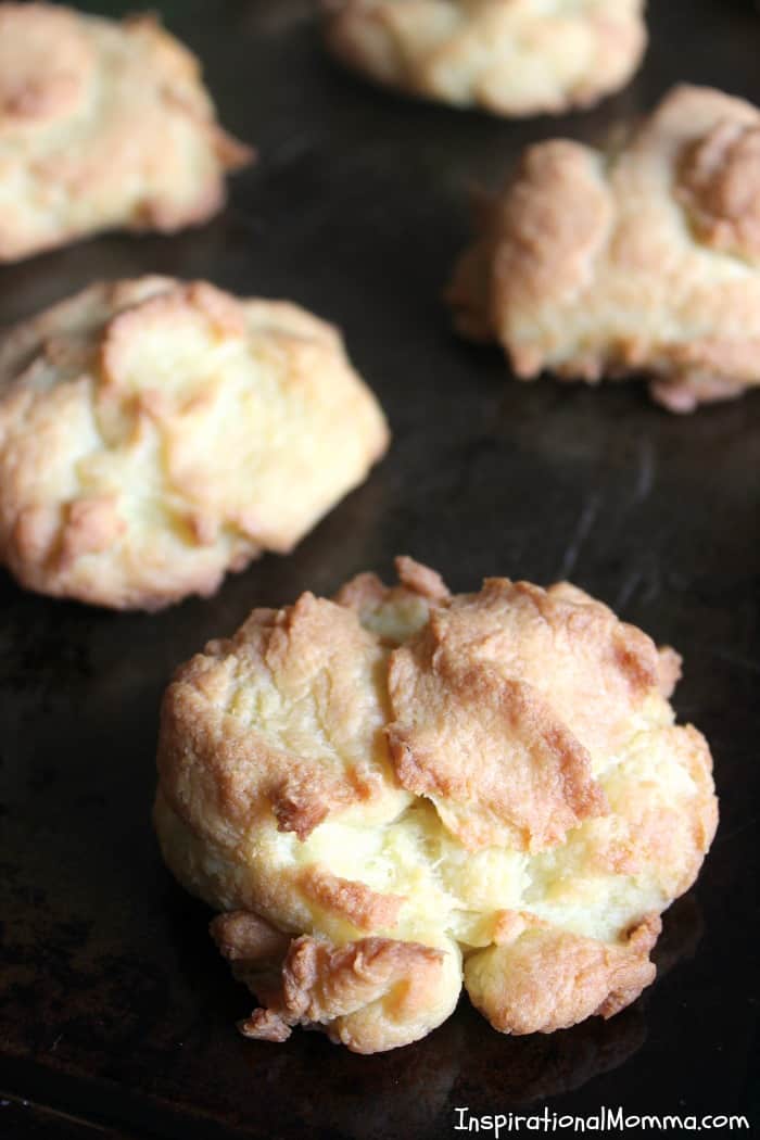 Light and fluffy Homemade Cream Puffs are smothered with homemade whipped cream and topped with sliced bananas. Easy to make and even easier to enjoy!