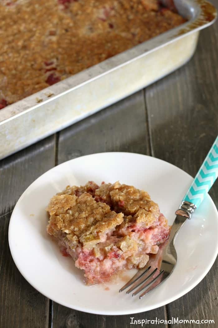 This Strawberry Rhubarb Custard Dessert is sweet perfection. The natural tartness of the rhubarb is matched perfectly to create an addictive dessert!