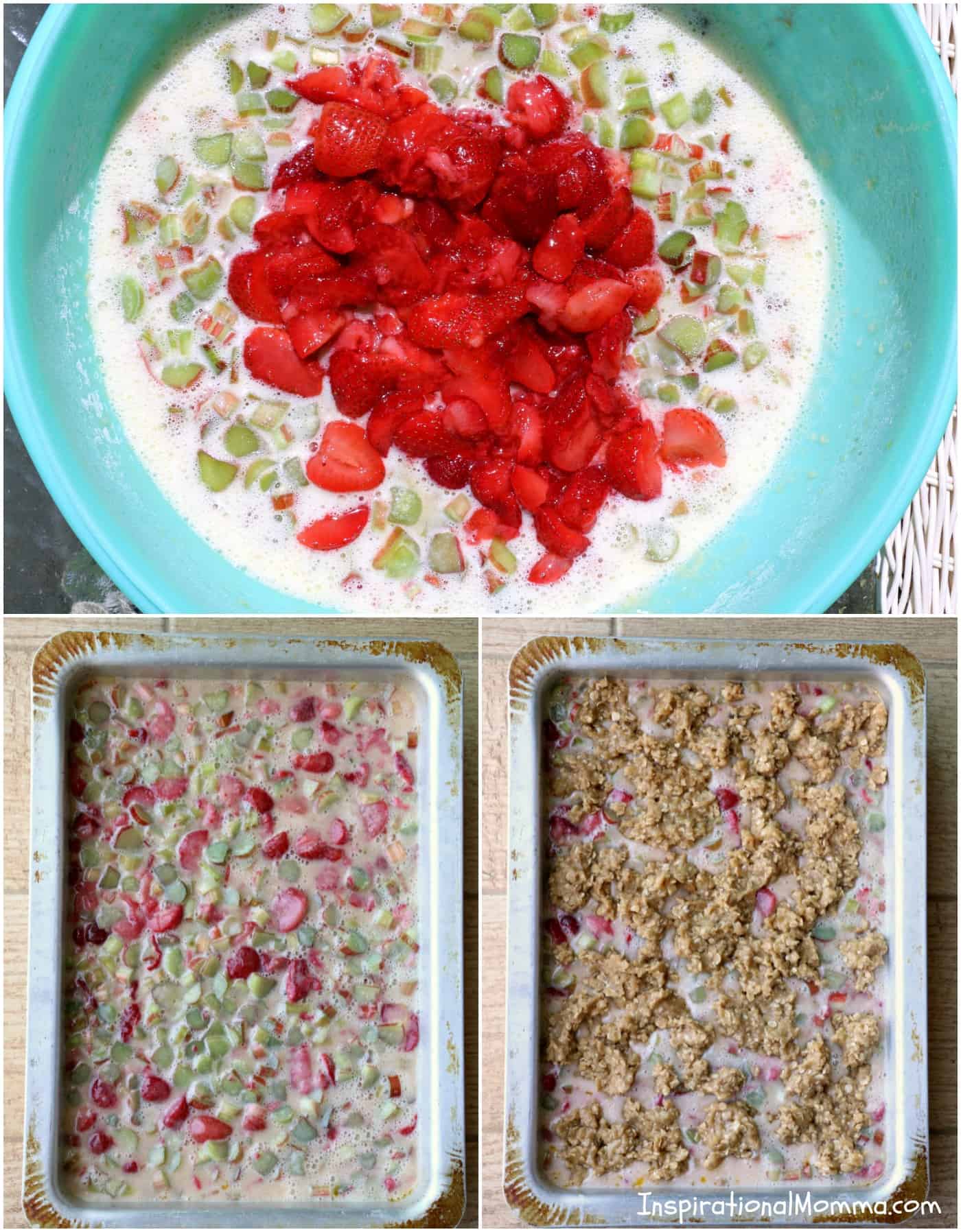 This Strawberry Rhubarb Custard Dessert is sweet perfection. The natural tartness of the rhubarb is matched perfectly to create an addictive dessert!