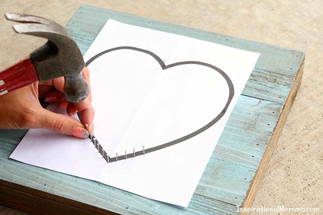 This DIY Heart String Art Sign is a simple project that anyone can do! It is also a perfect way to show someone just how much you care!