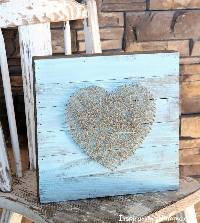 This DIY Heart String Art Sign is a simple project that anyone can do! It is also a perfect way to show someone just how much you care!