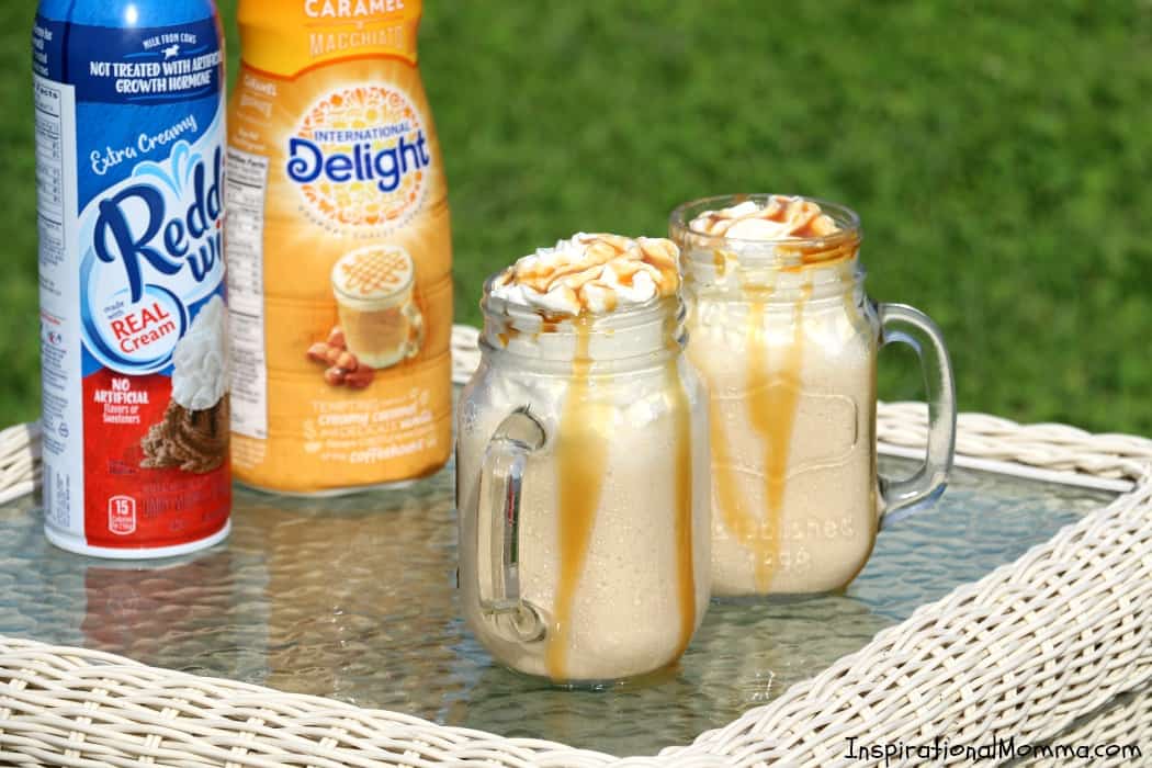 This Sweet & Salty Caramel Frappe is a little sweet, a little salty, and a whole lot of deliciousness! Creamy, cool, and refreshing!