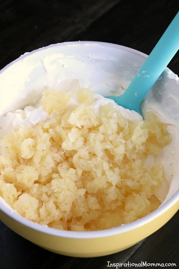 Creamy, crunchy, and so sweet! This Easy Creamy Pineapple Fluff is simple to make and will quickly be added to your list of favorites!
