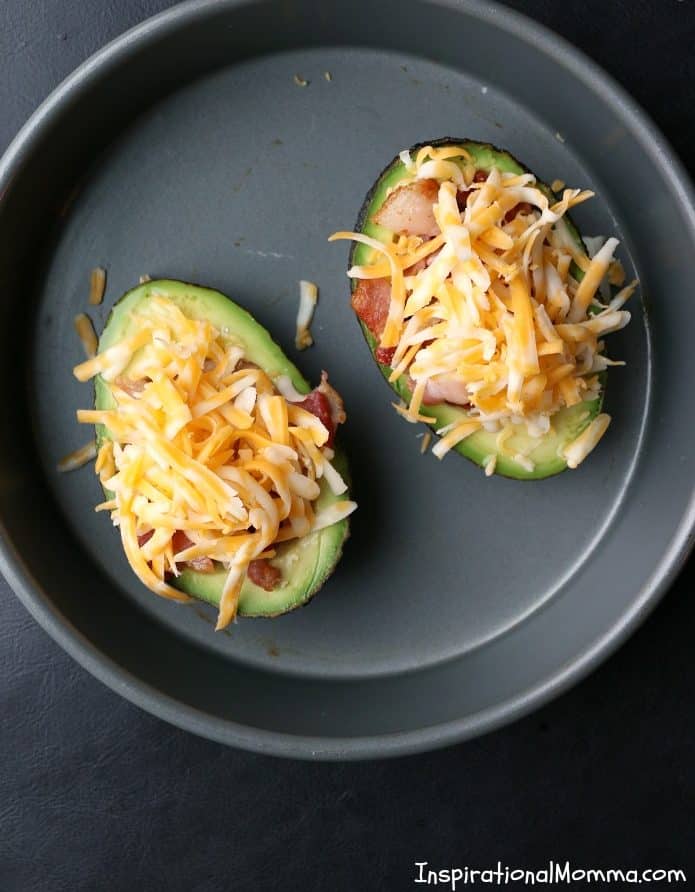 Avocado Eggs with Bacon & Cheese are a quick and easy meal for any time of the day! Being low in carbs and big on flavor, you can't resist them!