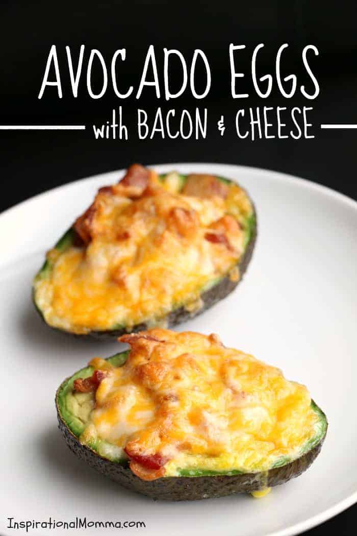Avocado Eggs with Bacon & Cheese are a quick and easy meal for any time of the day! Being low in carbs and big on flavor, you can't resist them!