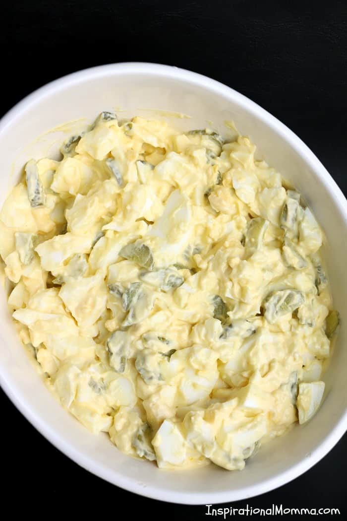 3-Ingredient Simple Egg Salad is quick and easy while having a perfect combination of delicious flavors. A great lunch, snack, or appetizer.