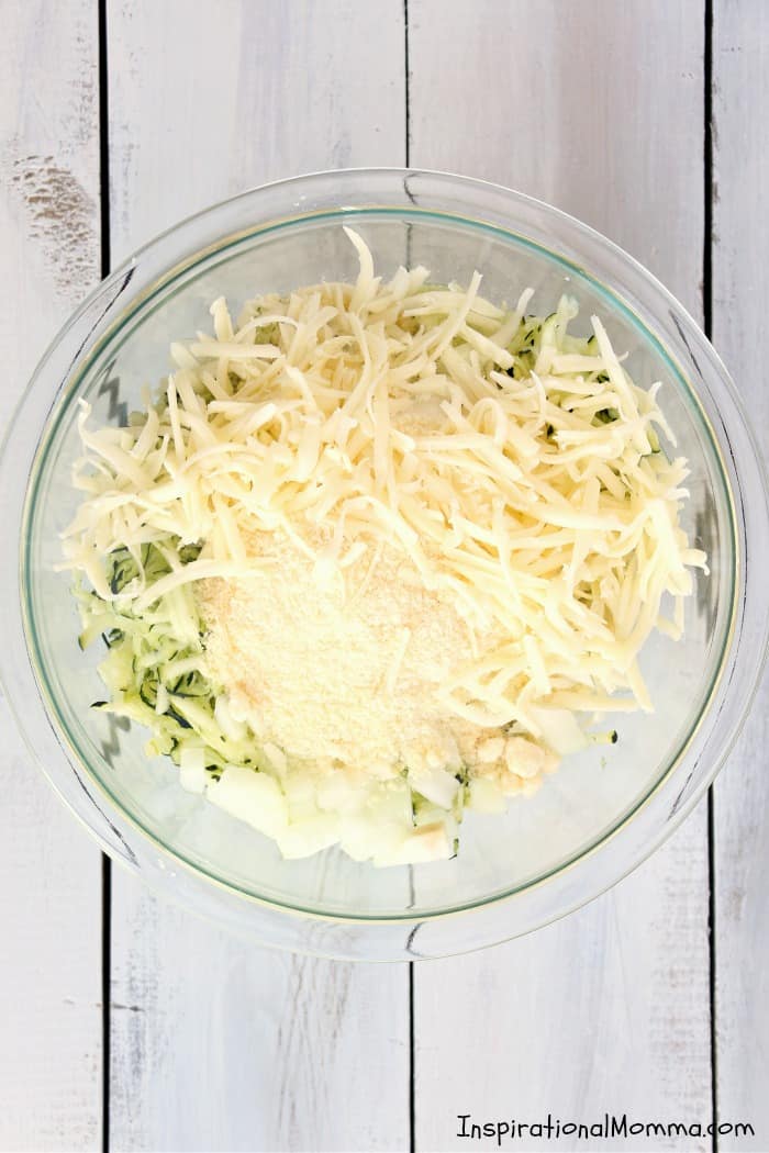 Low-Carb Zucchini Patties are a delicious side dish that you will make again and again...healthy, light, and filled with flavor. #inspirationalmomma #zucchini #patties #healthy #lowcarb #ketogenics #keto #sidedish