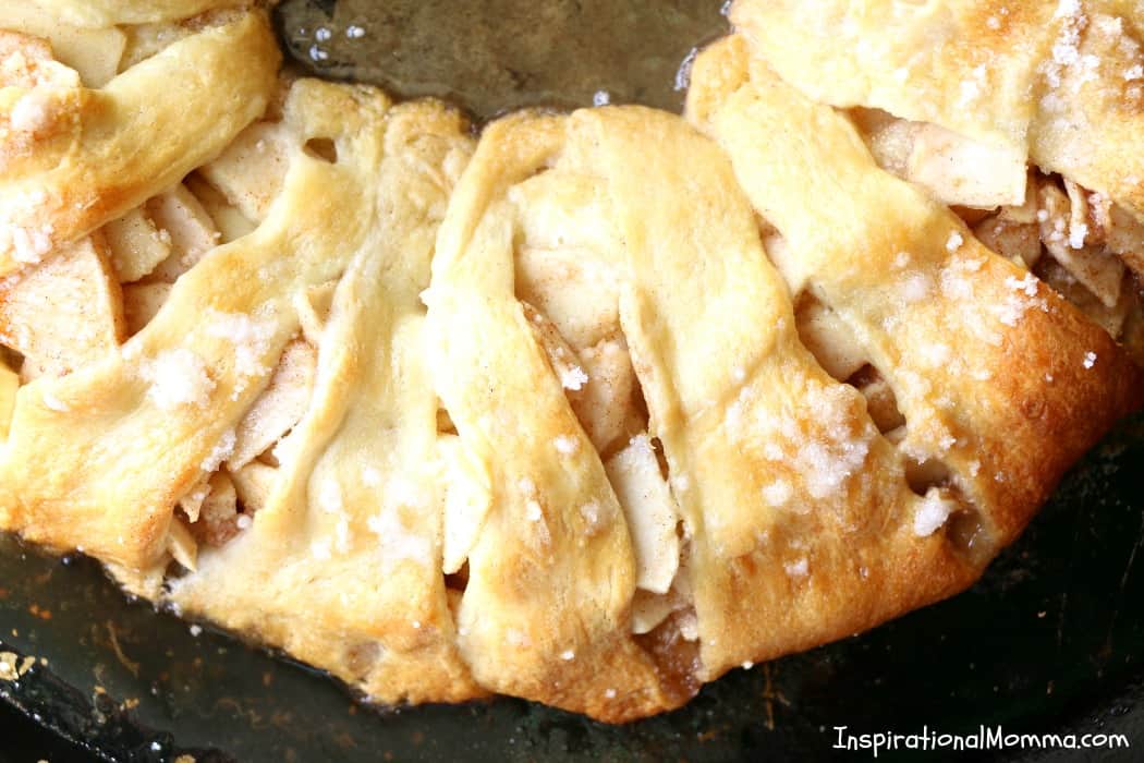This Apple Pie Crescent Ring is packed with sweet flavors of a traditional apple pie and wrapped in a light, golden crust!