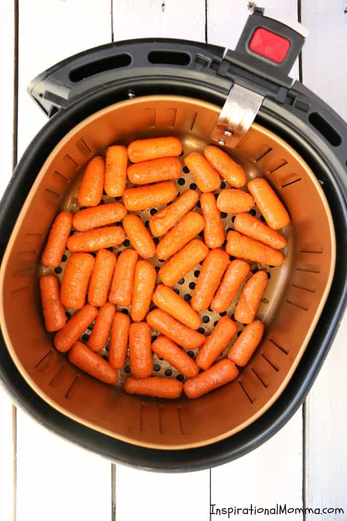 Air Fryer Brown Sugar Roasted Carrots are packed with delicious flavors! They are a tasty, easy vegetable side dish that will pair with any meal.