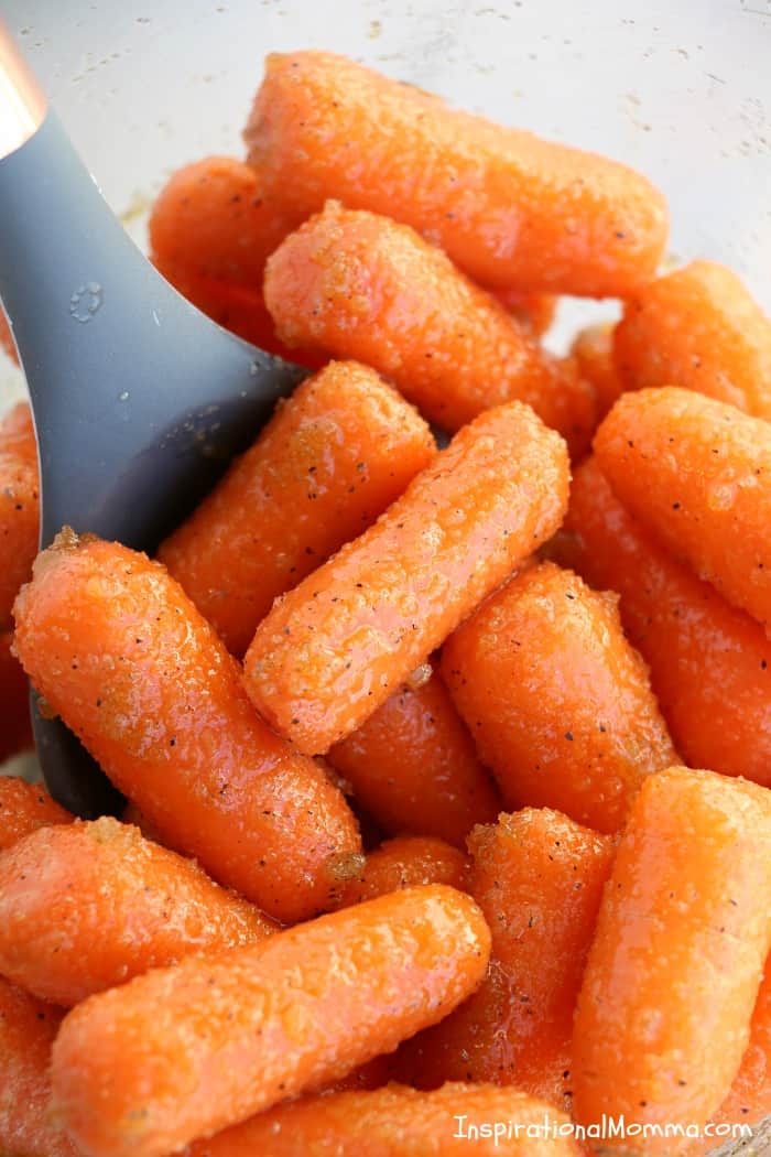 Air Fryer Brown Sugar Roasted Carrots are packed with delicious flavors! They are a tasty, easy vegetable side dish that will pair with any meal.