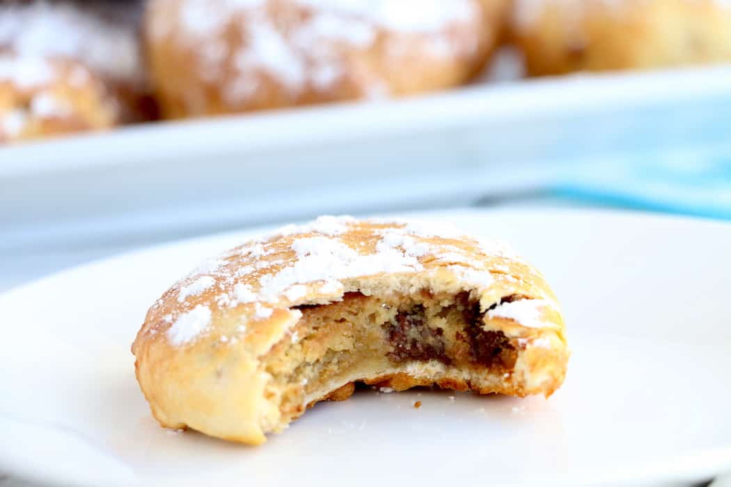Air Fryer Fried Chewy Chocolate Chip Cookies are a sweet, delicous reason to love your air fryer. Crispy on the outside, warm and chewy on the inside. #inspirationalmomma #airfryer #chewychocolatechipcookies #chocolatechips #cookies #fried #dessert #desserts #recipe