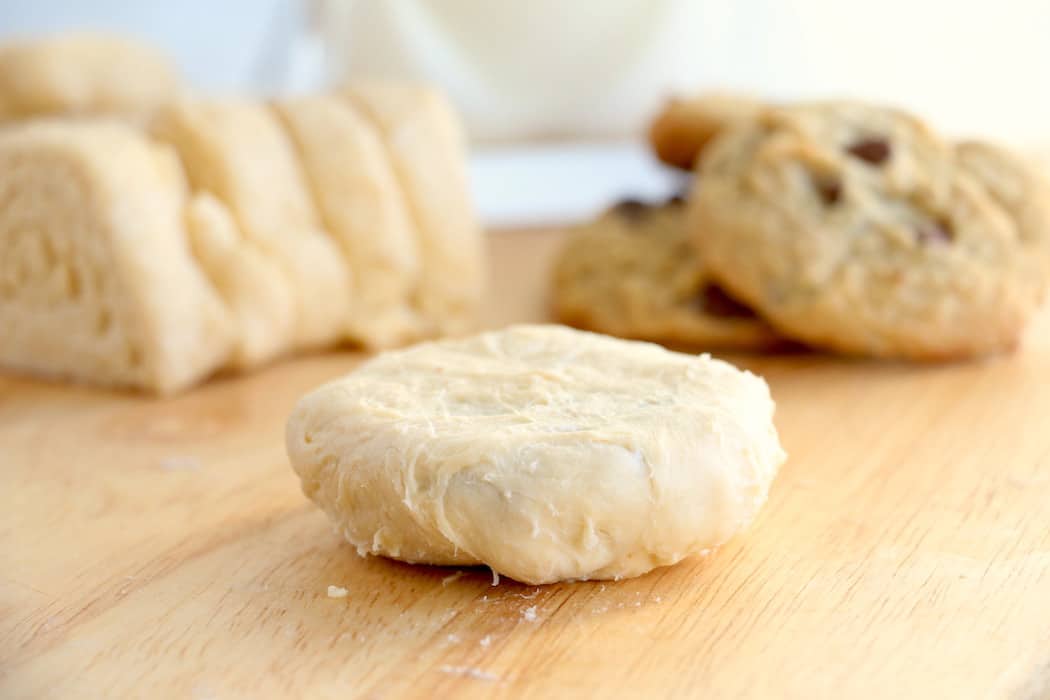 Air Fryer Fried Chewy Chocolate Chip Cookies are a sweet, delicous reason to love your air fryer. Crispy on the outside, warm and chewy on the inside. #inspirationalmomma #airfryer #chewychocolatechipcookies #chocolatechips #cookies #fried #dessert #desserts #recipe