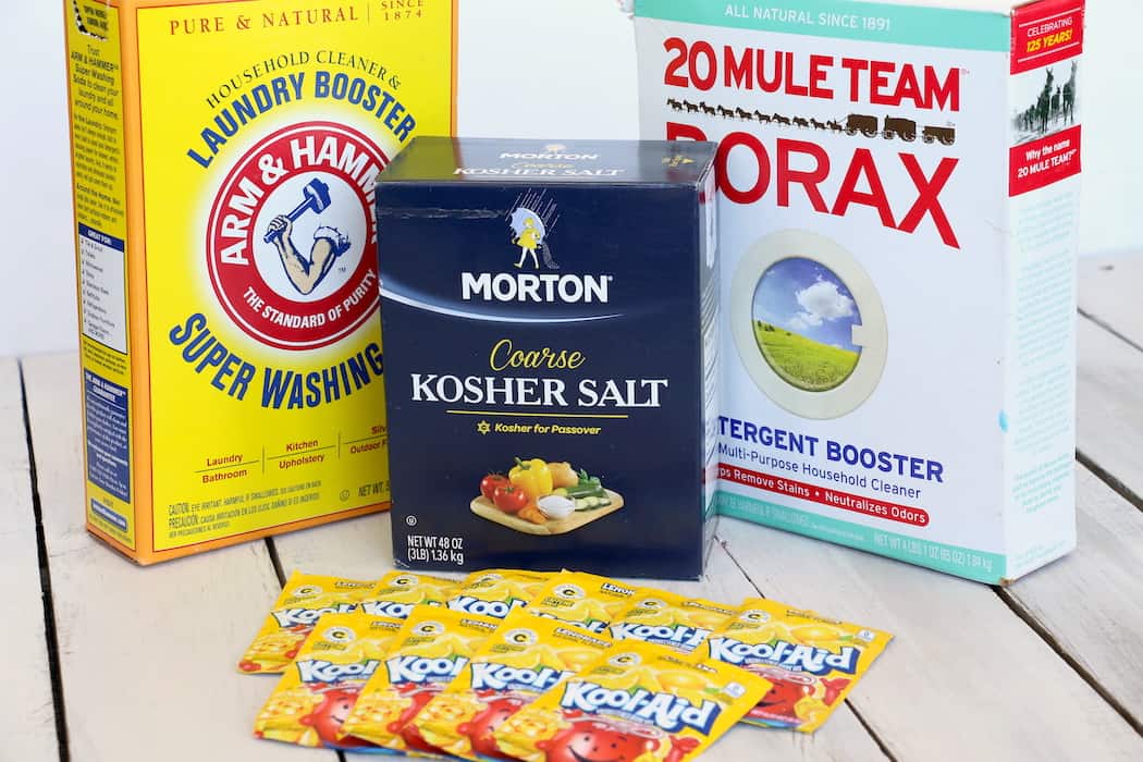 DIY Dishwasher Detergent will leave your dishes sparkly clean while saving you money. Homemade with just 4 ingredients, you will never use store-bought again! #inspirationalmomma #diydishwasherdetergent #dishwasher #detergent #diy #homemade #soap