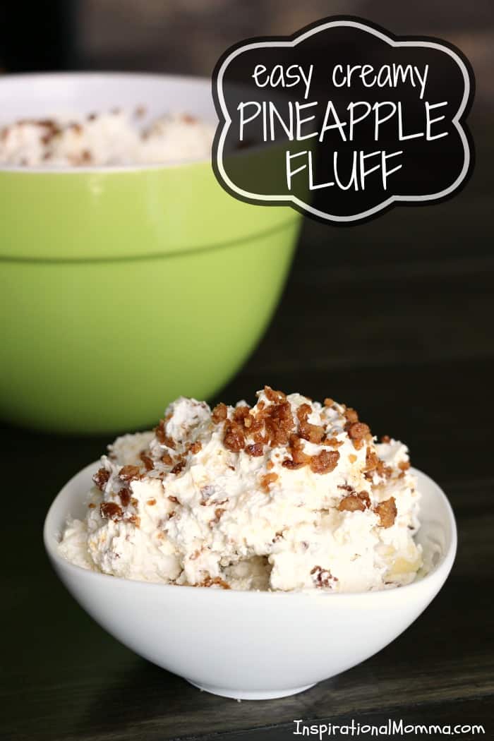 Creamy, crunchy, and so sweet! This Easy Creamy Pineapple Fluff is simple to make and will quickly be added to your list of favorites!